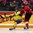 ST. CATHARINES, CANADA - JANUARY 8: Sweden's Kajsa Armborg #13 and Switzerland's Shannon Sigrist #9 battle during preliminary round action at the 2016 IIHF Ice Hockey U18 Women's World Championship. (Photo by Jana Chytilova/HHOF-IIHF Images)

